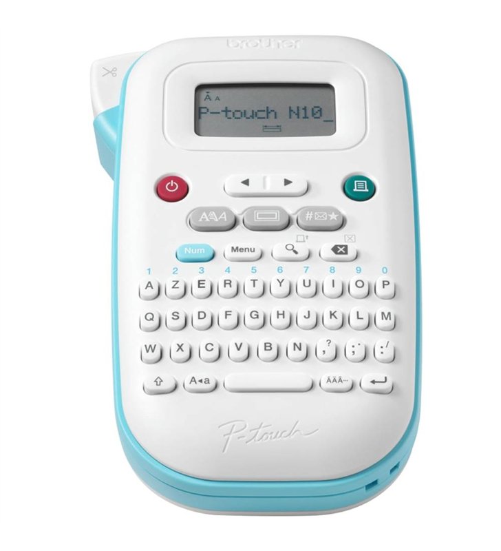 Brother P-Touch PT-N10 – Etiqueteuse Portable AZERTY LCD – Rubans Btag 12mm – Maison Bureau