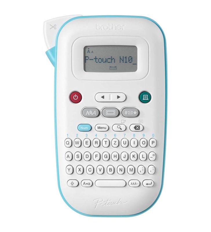Brother P-Touch PT-N10 – Etiqueteuse Portable AZERTY LCD – Rubans Btag 12mm – Maison Bureau