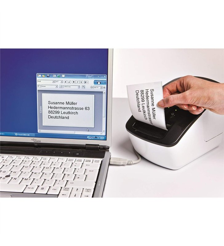 Brother QL-700 – Imprimante Etiquettes Thermique USB – 150mm/sec 300 dpi – Sans Encre ni Ruban