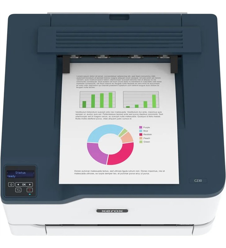 Xerox C230 – Imprimante Laser Couleur A4 Wi-Fi Ethernet – 22 ppm Recto Verso ENERGY STAR