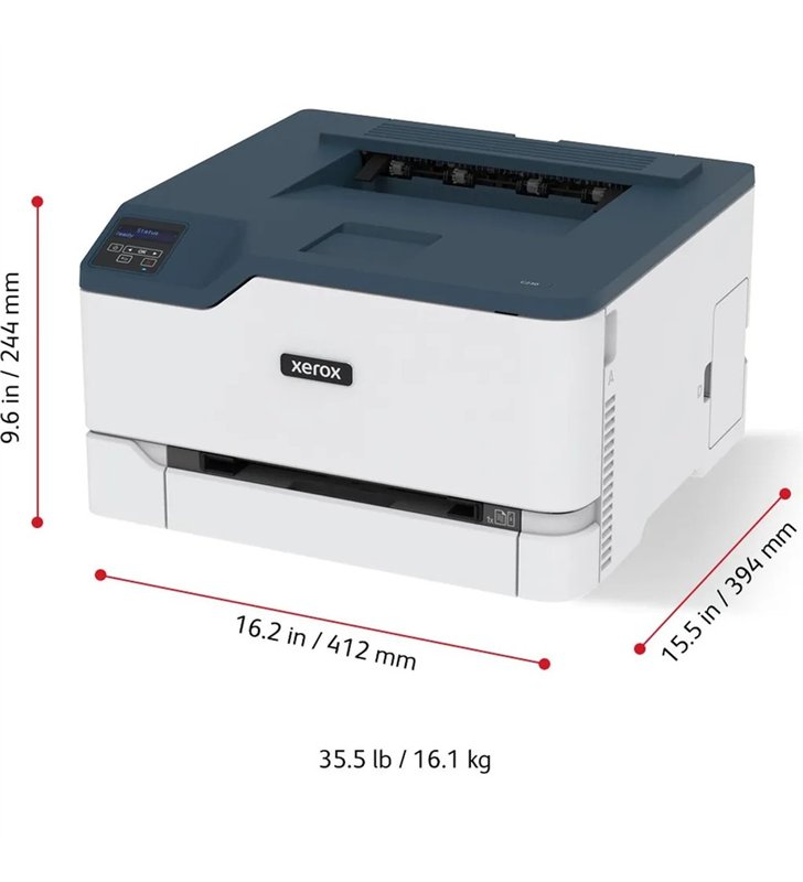 Xerox C230 – Imprimante Laser Couleur A4 Wi-Fi Ethernet – 22 ppm Recto Verso ENERGY STAR