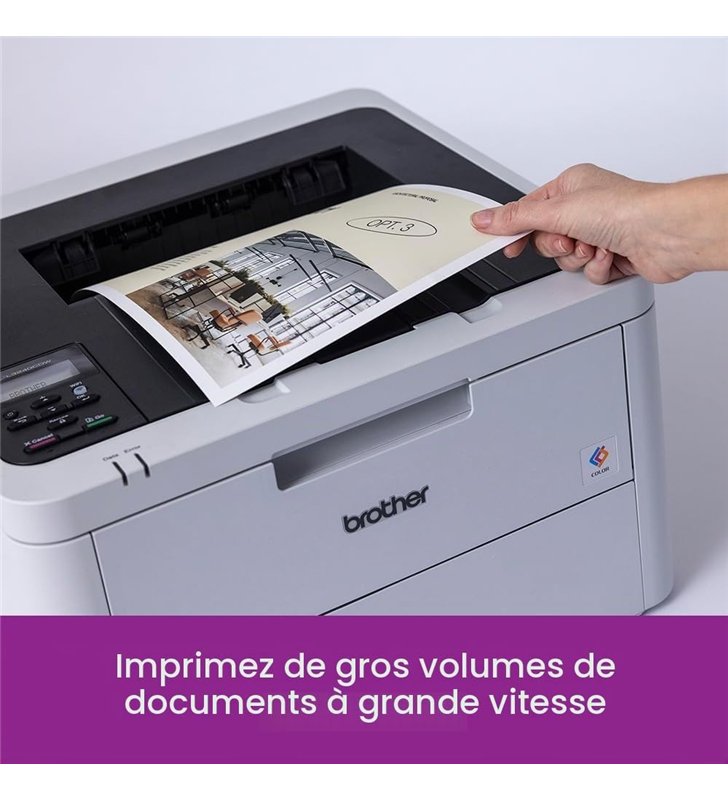 Brother HL-L3240CDW – Imprimante Laser Couleur A4 Wi-Fi Ethernet – 18 ppm Recto Verso Auto