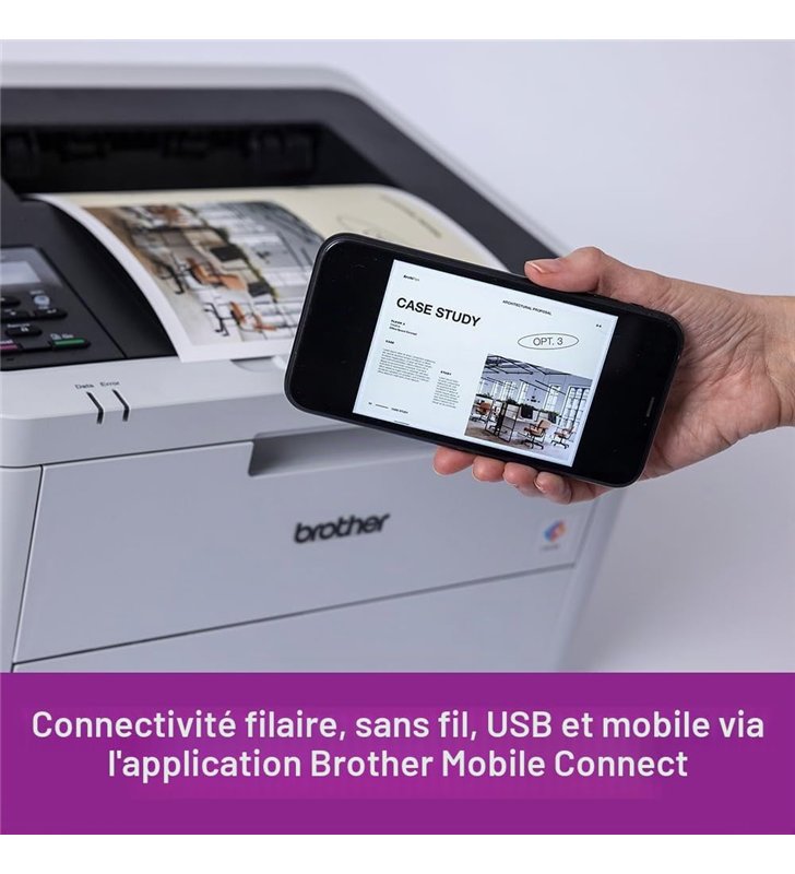 Brother HL-L3240CDW – Imprimante Laser Couleur A4 Wi-Fi Ethernet – 18 ppm Recto Verso Auto