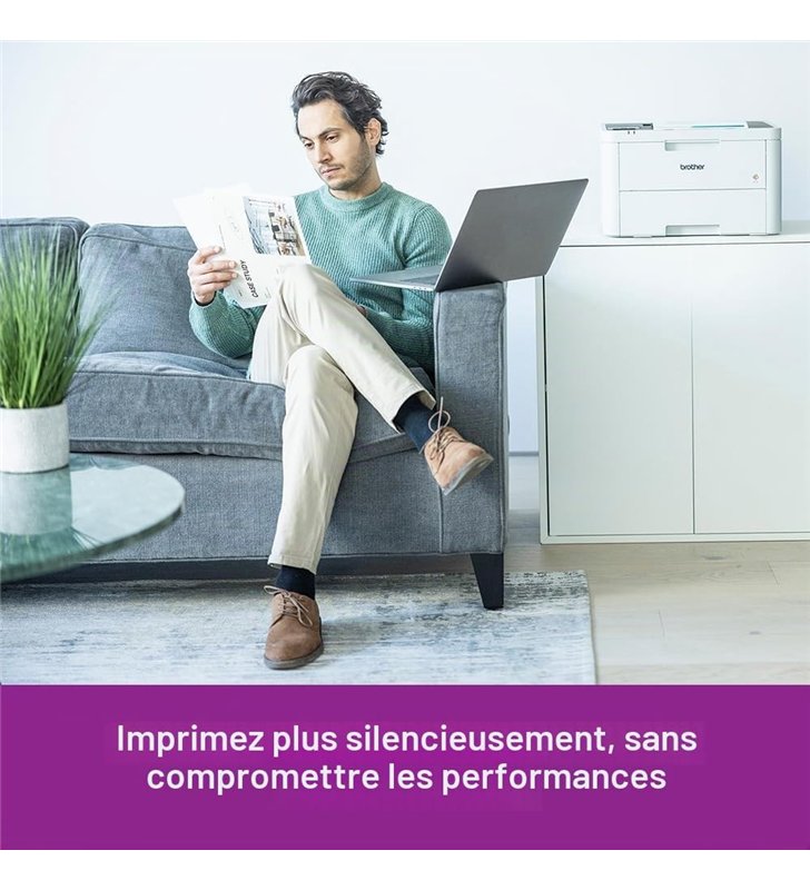 Brother HL-L3240CDW – Imprimante Laser Couleur A4 Wi-Fi Ethernet – 18 ppm Recto Verso Auto