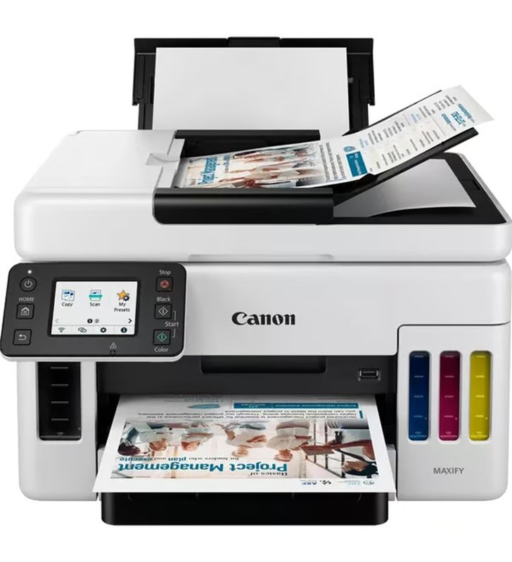 Canon MAXIFY GX6050 – Imprimante Multifonction Jet d'Encre A4 3-en-1 MegaTank – Wi-Fi Ethernet