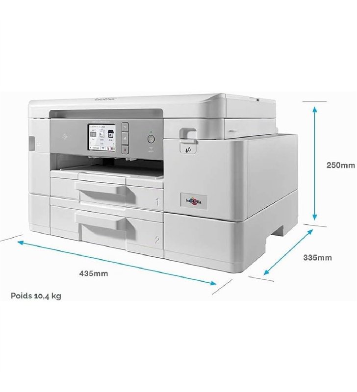 Brother MFC-J4540DW – Imprimante Multifonction Jet d'Encre A4 4-en-1 Wi-Fi – Recto Verso Auto