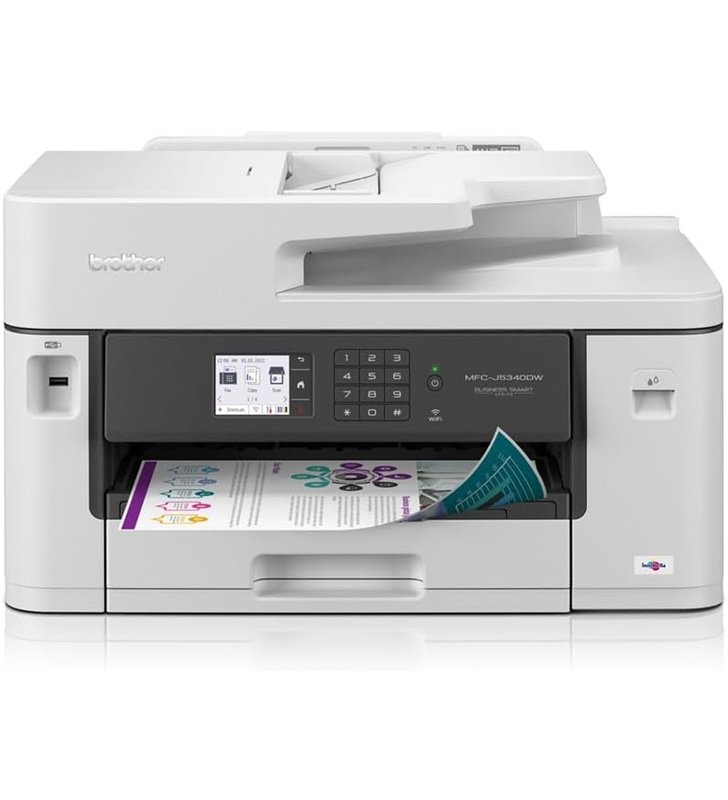 Brother MFC-J5345DW – Imprimante Multifonction Jet d'Encre A3 4-en-1 Wi-Fi – 28 ipm Recto Verso