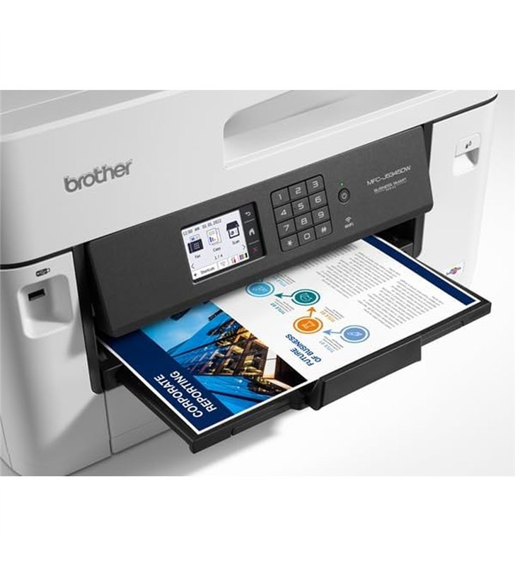 Brother MFC-J5345DW – Imprimante Multifonction Jet d'Encre A3 4-en-1 Wi-Fi – 28 ipm Recto Verso
