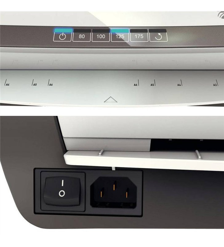 Leitz iLAM Touch A3 7474-40-00 – Plastifieuse 2-en-1 Chaud Froid Ecran Tactile – 80-250 Microns