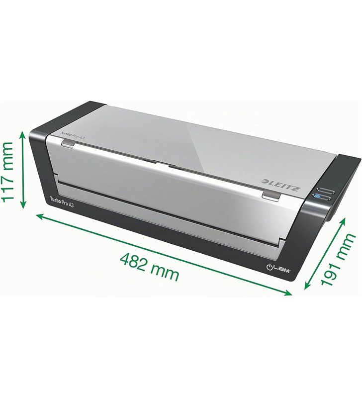 Leitz iLAM Touch Turbo Pro A3 7519-00-00 – Plastifieuse Pro Haute Vitesse Ecran Tactile A3