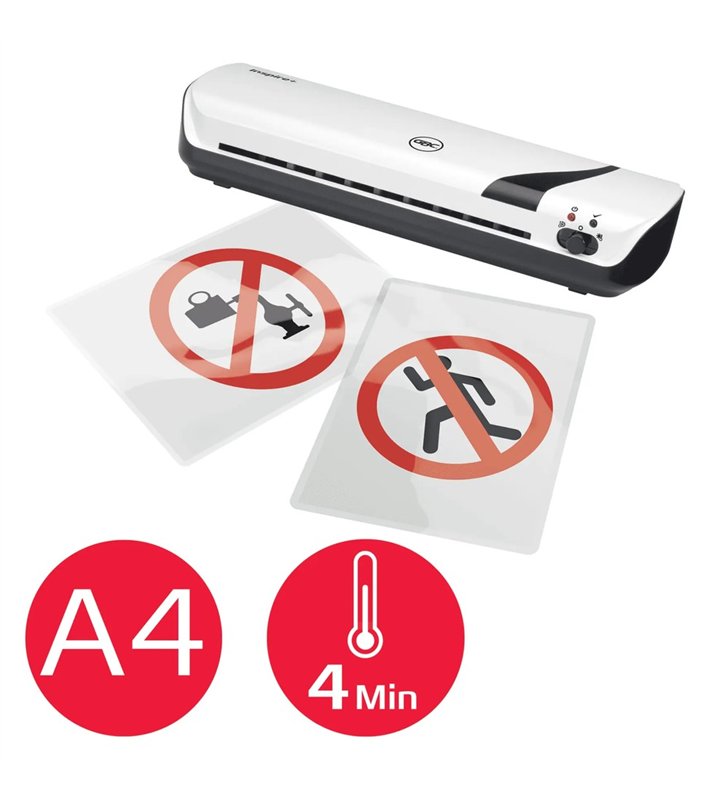 GBC Inspire+ – Plastifieuse Thermique Compacte A4 – Pochettes 80-125 Microns – Usage Occasionnel