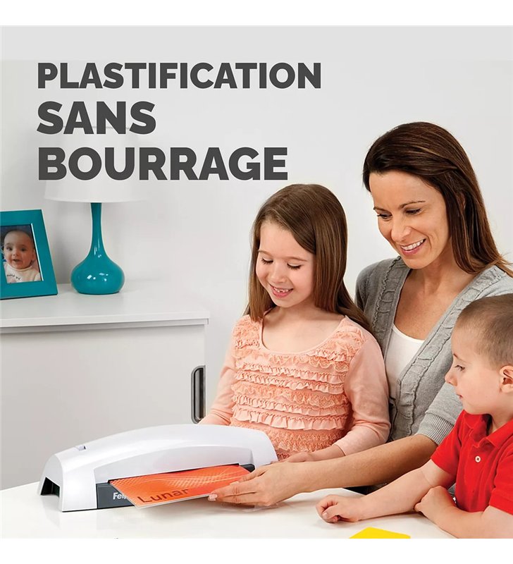 Fellowes Lunar A3 CRC57167 – Plastifieuse Thermique A3 – 80-125 Microns – Retrait Auto Bourrage
