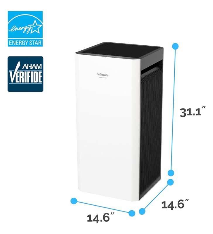 Fellowes AeraMax SV 9799501 – Purificateur d'Air HEPA H13 Bureau – Capteur PM2.5 – Garanti 3 Ans