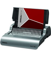 Fellowes Quasar-E 500 56209 – Relieuse Electrique Peigne A4 – 25 Feuilles/Passe – 500 Feuilles
