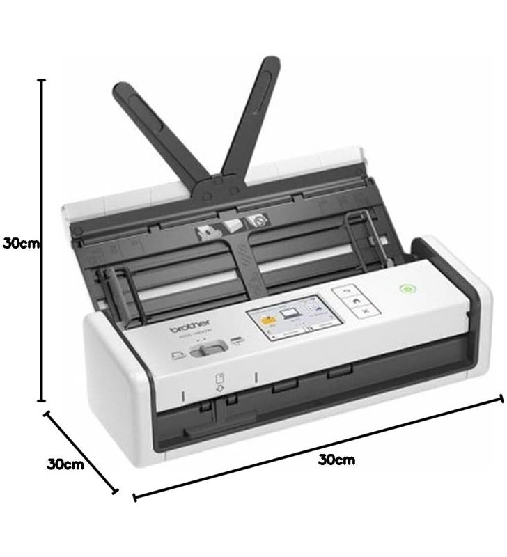 Brother ADS-1800W – Scanner Documents ADF Compact Wi-Fi USB-C – 30 ppm Recto Verso Ecran Tactile