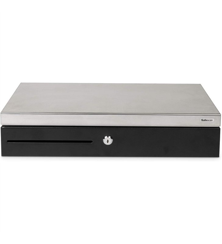 Safescan SD-4617S – Tiroir-Caisse Abattant Compact 460x170mm – Acier – RJ-12 – 6 Billets 8 Pieces