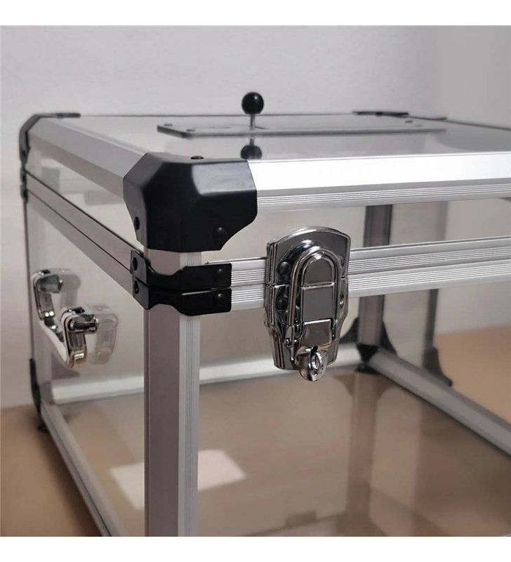 Urne Electorale Officielle VISO URNOF600 – 600 Bulletins Compteur PMMA 2 Cadenas
