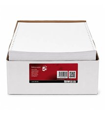 Papier Listing 581432 – 1250 Paravents 240x12\'\' 1 Pli Blanc 56g Bande Caroll Fixe