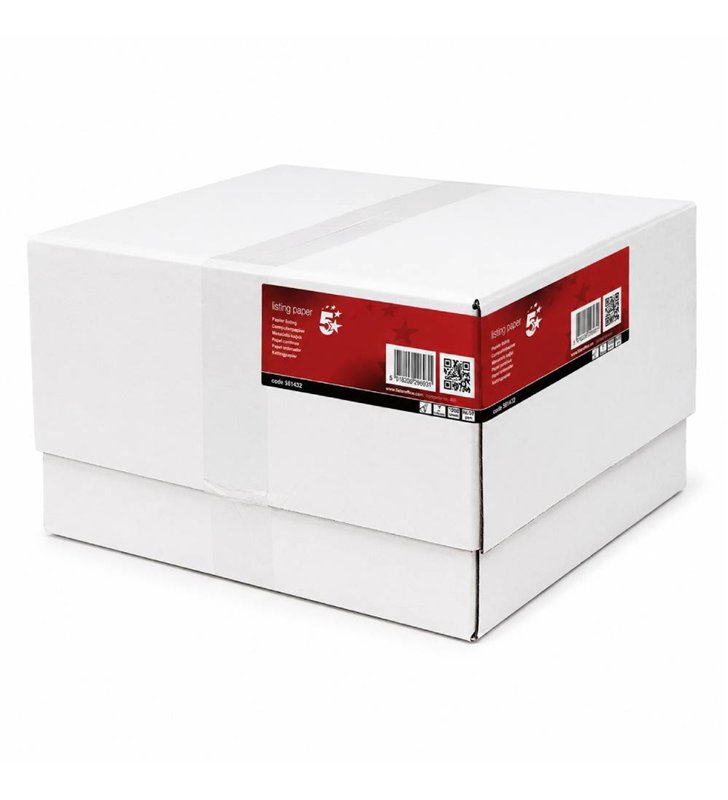 Papier Listing 581432 – 1250 Paravents 240x12'' 1 Pli Blanc 56g Bande Caroll Fixe